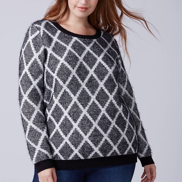 Lane Bryant Sweaters Lane Bryant Eyelash Yarn Sweater Poshmark
